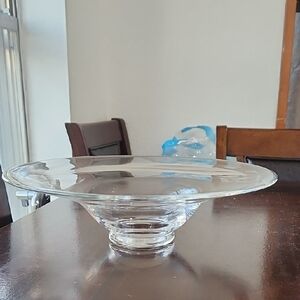 Elegant Clear Glass Serving Platter